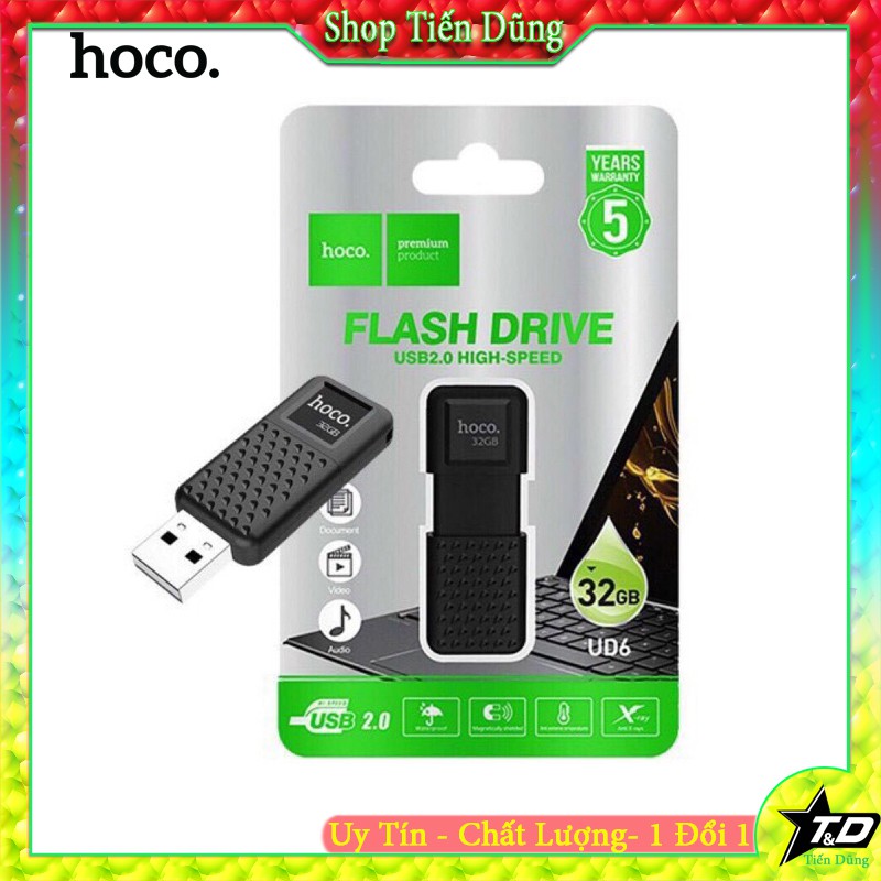 USB hoco UD6 intelligent 2.0 dung lượng USB 4G 8G 16G 32G 64G