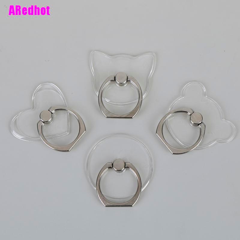 Nhẫn đỡ điện thoại thiết kế kiểu hoạt họa trong suốt thời trang
