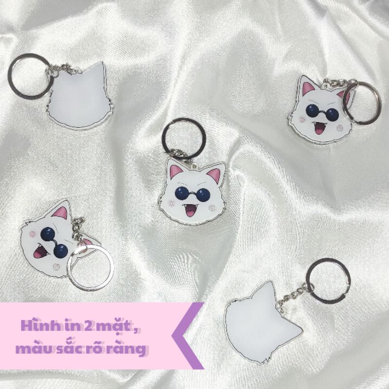 Móc Khoá Gojo Satoru Bản Hình Mèo Ngộ Nghĩnh Cute Đáng Yêu Nhất Hệ Mặt Trời