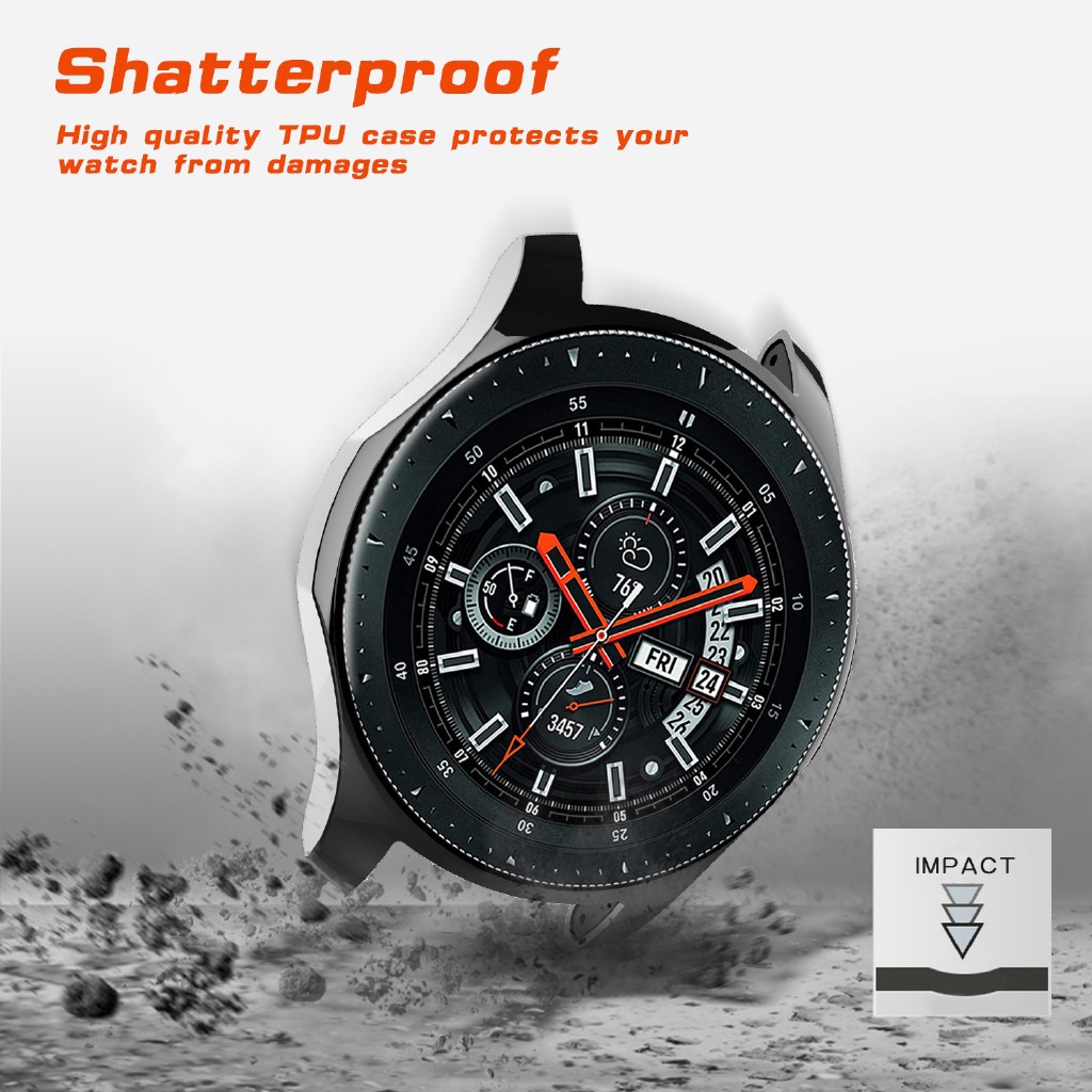 Ốp trong suốt lấp lánh bảo vệ cho đồng hồ Samsung Galaxy Watch 42mm 46mm