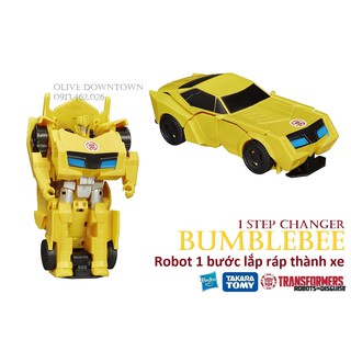 BUMBLEBEE lắp ráp 1 bước thành xe ô tô màu vàng - Transformers dòng Robot-In-Disguise
