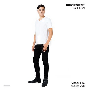 Áo thun cổ tim Vneck Banista - Chất vải Ultracotton, mát, xịn