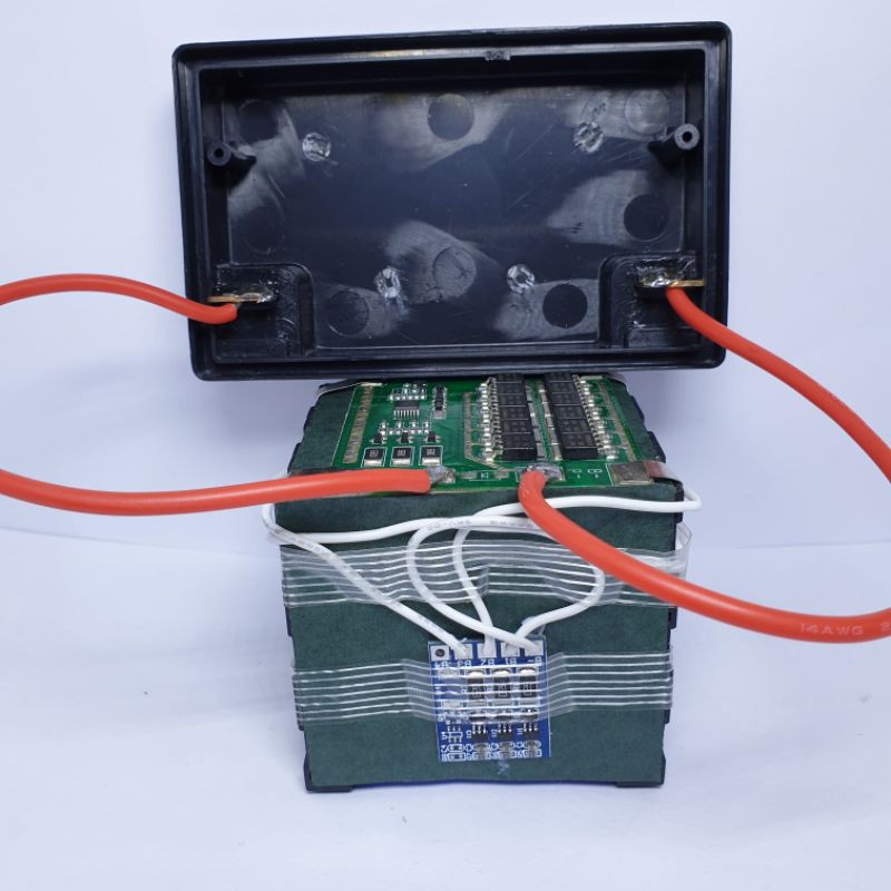 Achun.vn -YT4- ẮC QUY LITHIUM-ION  3S- 12.6V- 6.0AH(9 viên 18650) - Khởi động xe máy - mạch xả 100A