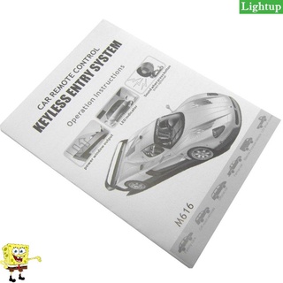 【Ready】 M616-8182 Car Remote Control Central Lock Alarm Device With Motor System