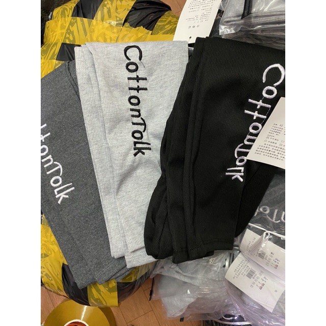 quần legging tăm thêu chữ 2 màu cá tính | BigBuy360 - bigbuy360.vn