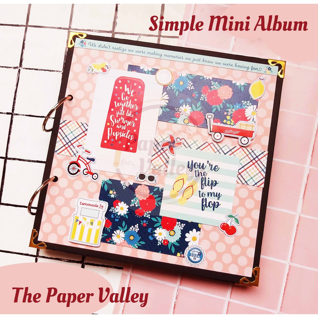 [Simple Mini Album] Album ảnh Handmade - Goodday Sunshine - Quà tặng mùa hè