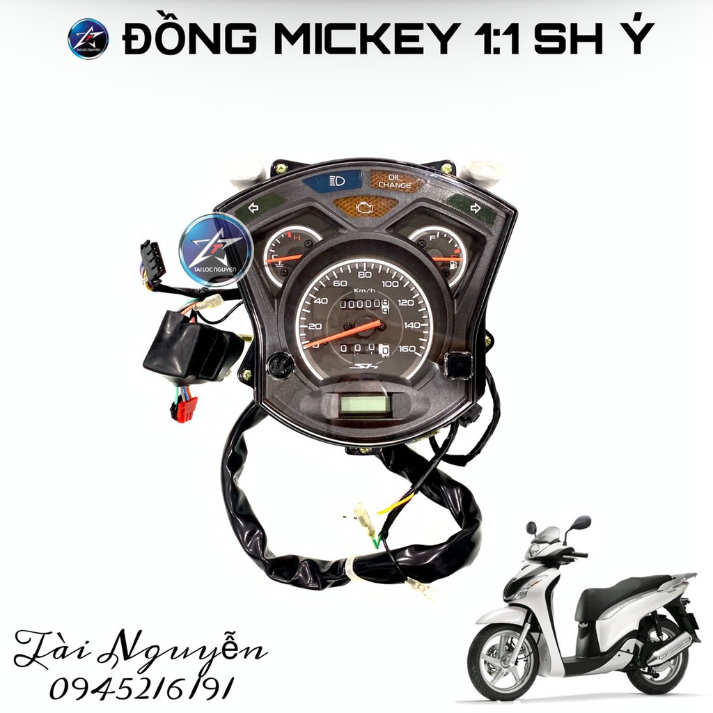 ĐỒNG HỒ MICKEY CHO HONDA SH Ý 1:1