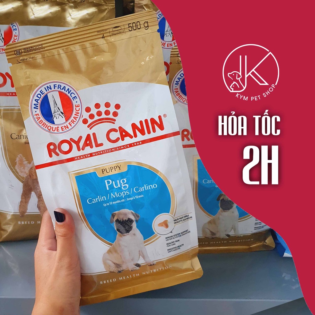 ROYAL CANIN PUG PUPPY - Thức ăn hạt khô dành riêng cho chó con giống Pug