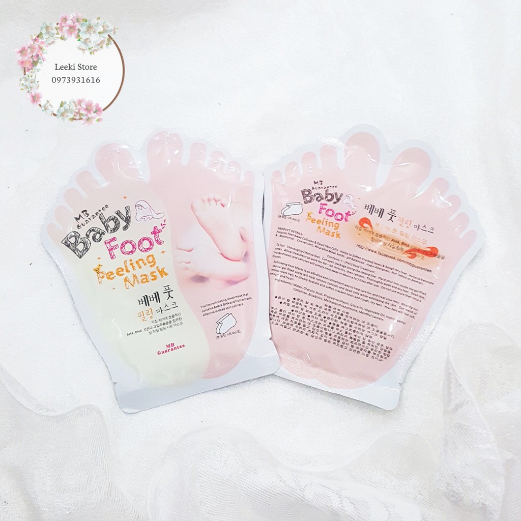 Mặt Nạ Ủ Da Chân Baby Foot Peeling Mask