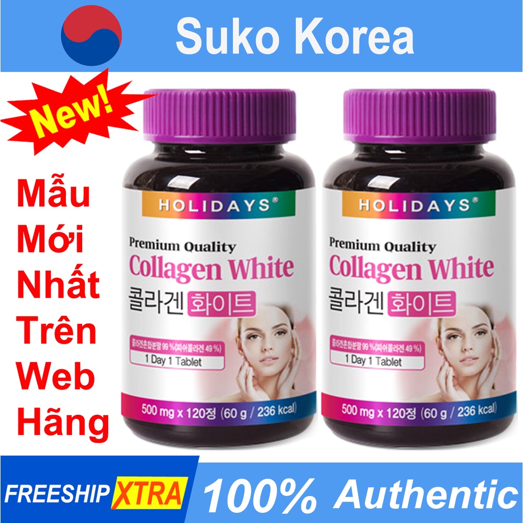 Collagen white Holidays, colagen hàn quốc chính hãng - Shop mỹ phẩm chính hãng Suko Korea