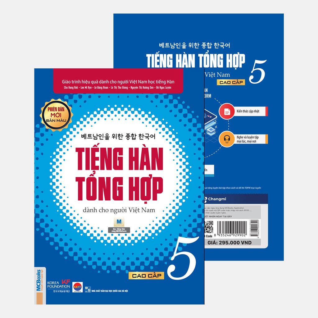 Sách - Giáo Trình Tiếng Hàn Tổng Hợp Dành Cho Người Việt Nam Cao Cấp 5 & 6 Phiên Bản Mới ( Lẻ Tùy Chọn + SBT )