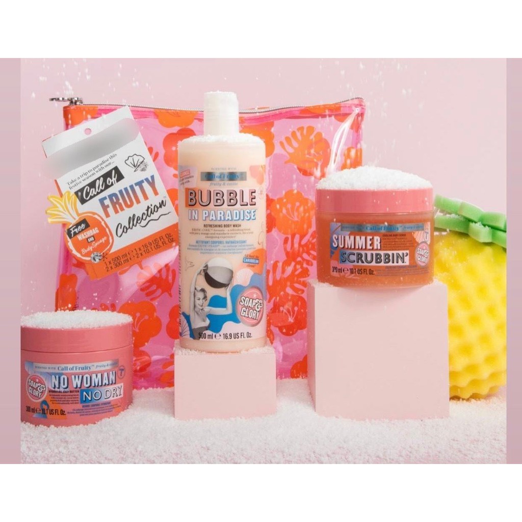 [Mã FMCGSALE55 giảm 8% đơn 500K] Trả Order Set Set sữa tắm SOAP &amp; GLORY CALL OF FRUITY