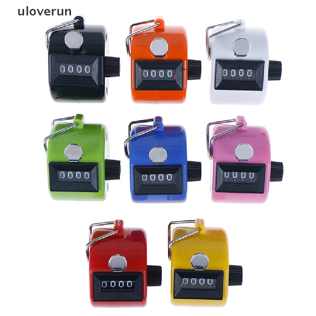 uloverun 1pc 4 Digit Number Manual Tally Counter Digital Golf Clicker Training Counter vn
