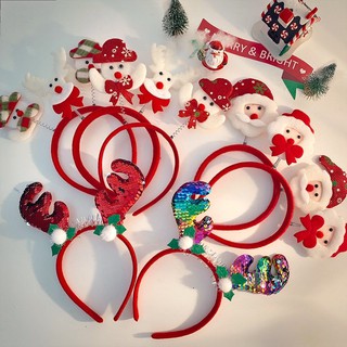 Cài tóc Giáng Sinh - Cài tóc Ông già Noel - Cài tóc sừng Tuần Lộc - Nhiều mẫu