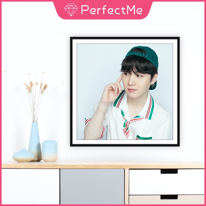 Bộ tranh đính đá 5D tự làm hình thành viên BTS 40x40cm