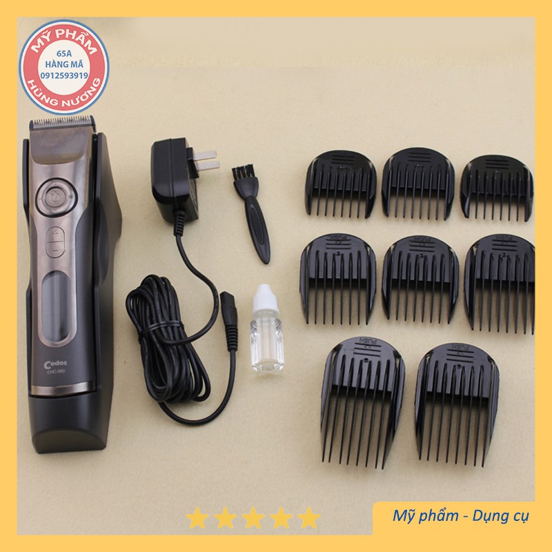 [Hàng Quốc Dân] Tông đơ cắt tóc, hớt tóc gia đình và salon Codos CHC-980 chính hãng