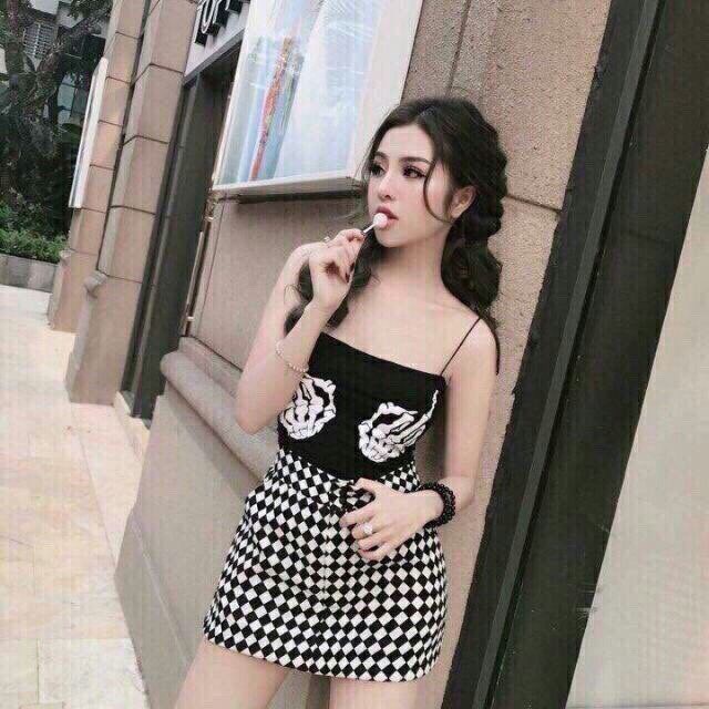 [HÌNH THẬT] ÁO HAI DÂY XƯƠNG ĐẦU LÂU THUN NỮ CROPTOP CO GIÃN ÔM BODY HOT GIRL ULZZANG HÀN QUỐC SWAG CHẤT 30