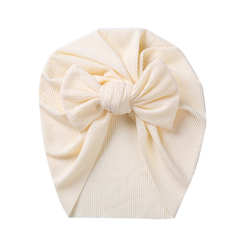 Mũ Turban Cotton Mềm Mại Co Giãn Nhiều Màu Sắc Dễ Thương Cho Bé