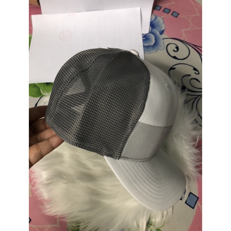 Nón lưỡi trai Adidas Blocked Trucker Hat - White - Mens Polyester.Hàng us