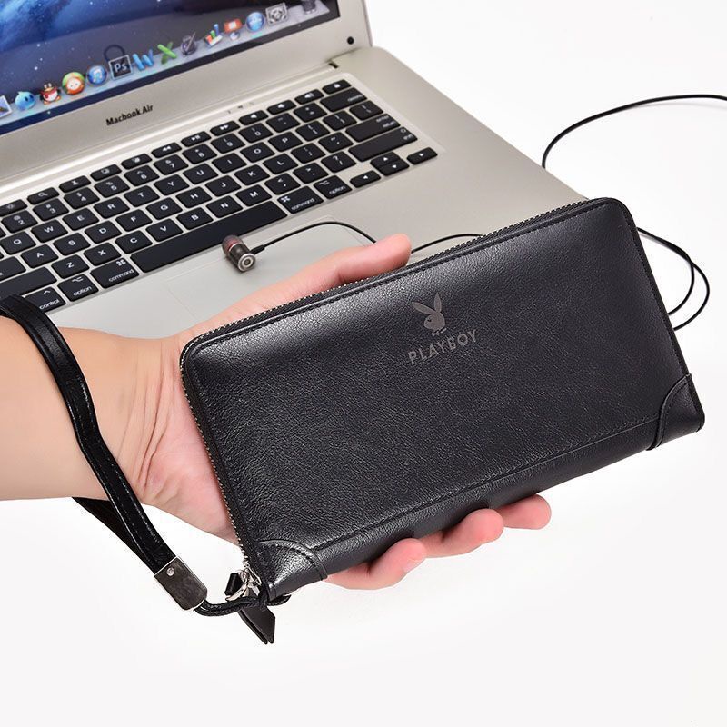 Ví da mềm hai lớp khóa kéo đôi sức chứa lớn NSGSB33 2ChL dành cho nam | BigBuy360 - bigbuy360.vn