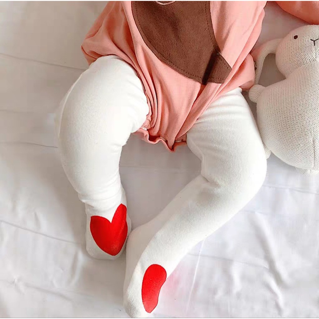 [RẺ NHẤT SHOPEE] Quần legging cotton liền bàn sơ sinh, quần tất liền bàn sơ sinh cho bé gái hàng Quảng Châu loại 1