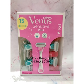 Dao cạo nữ Venus Glitte Sensitive 3 lưỡi dao - lẻ 1 cây