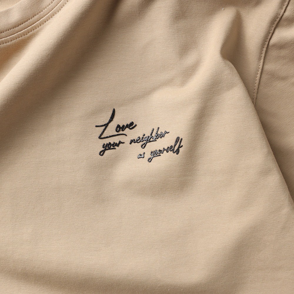 Áo Thun Cotton Cao Cấp Ngắn Tay Unisex, Chất Đẹp Co Giãn Tốt,Dày Dặn, Hình In Ý Nghĩa,Thời Trang Trẻ trung LOVE Neighbor