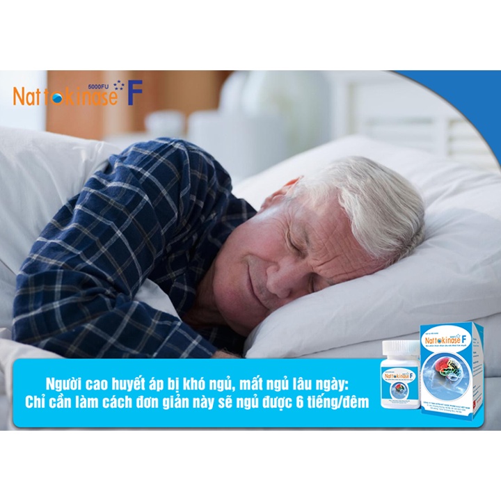Viên Uống Hỗ Trợ Phòng Ngừa Tai Biến Mạch Máu Não Nattokinase F, Hỗ Trợ Điều Hòa Huyết Áp Hộp 50 Viên