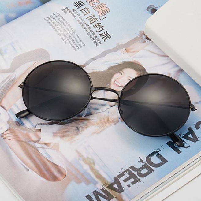 Mắt Kính Chụp Ảnh Thầy Bói Gọng Đen Vàng CỰC NGẦU MK031 - QSTORE