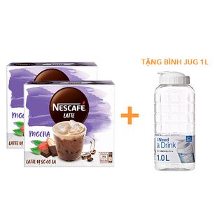  Combo 2 hộp cà phê hòa tan NESCAFÉ® LATTE VỊ SÔCÔLA (hộp 10 gói x 24g)