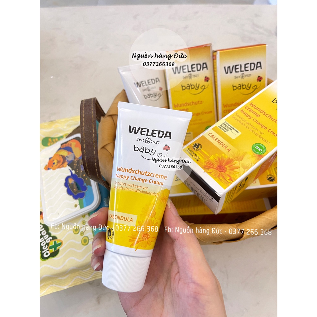 Kem hăm Weleda Đức hữu cơ CAO CẤP  chống hăm, bôi hăm rôm sảy Organic BIO - Nguồn hàng Đức