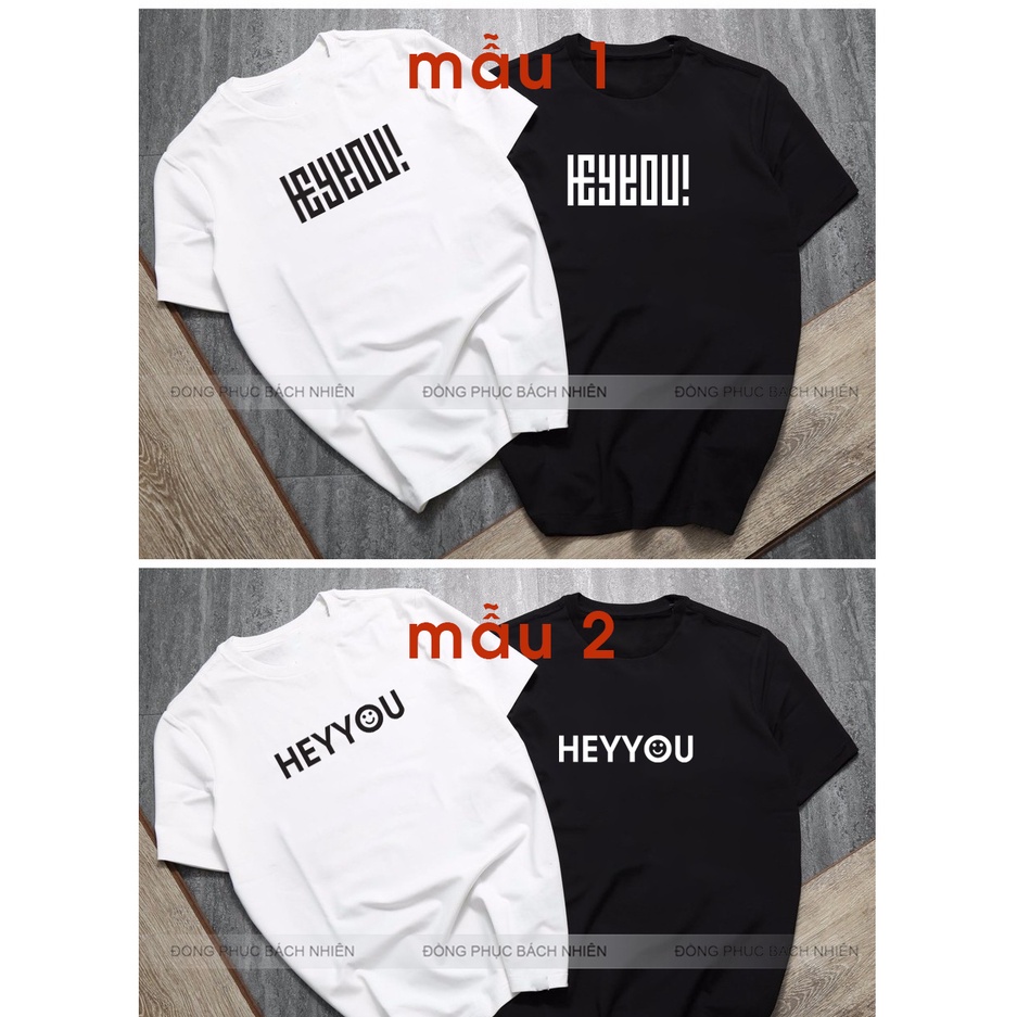 Áo Phông Nam Nữ HEYYOU,Áo Thun Nam Nữ Uniex Chất Cotton Siêu Mềm Mịn