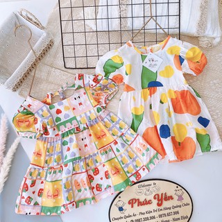 Váy Đũi Hoa Quả-Thỏ- Cà Rốt Cho Bé (9-21kg) (SP001564 )