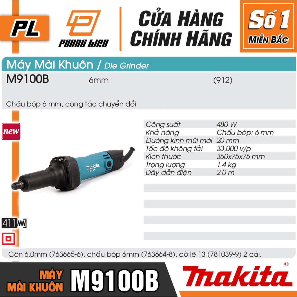Máy Mài Khuôn Makita M9100B  - Hàng Chính Hãng