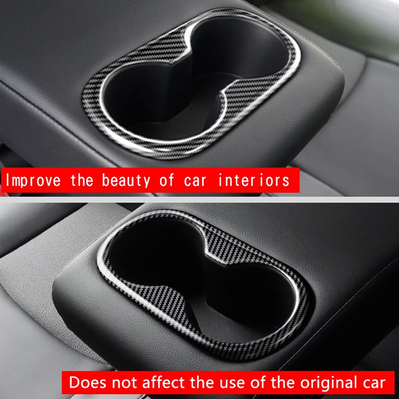 Khung Viền Trang Trí Khay Đựng Cốc Nước Phía Sau Ghế Ngồi Xe Hơi Toyota Corolla Cross 2021 2022 RHD