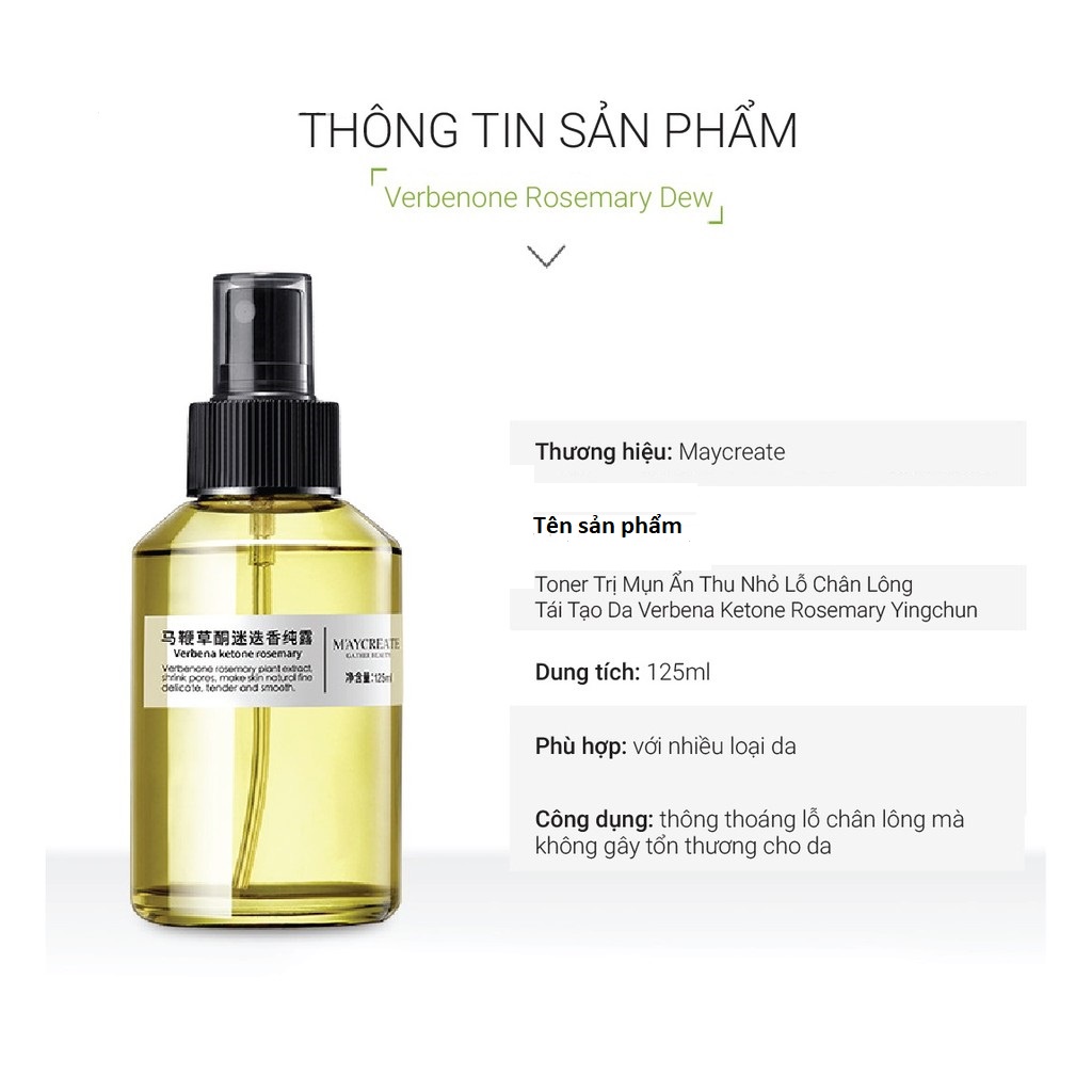 Xịt Khoáng cho da Mụn, Phục hồi Da, Cấp Ẩm Maycreate | BigBuy360 - bigbuy360.vn