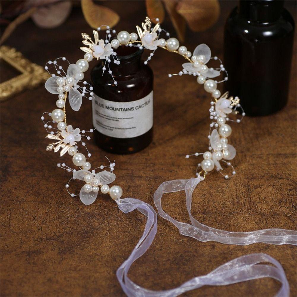 VANES1 Vòng Hoa Cài Tóc Cho Cô Dâu