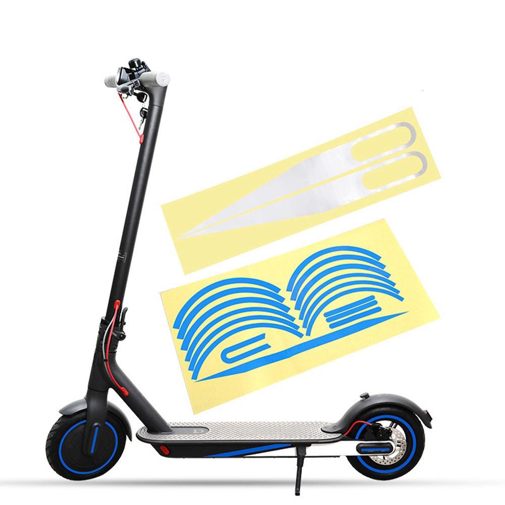 Đề can dán phản quang cảnh báo 6 màu chất lượng cao cho xe scooter điện