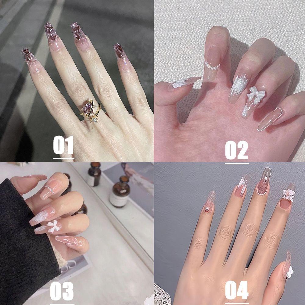 Bộ 24 Móng Tay Giả Lấp Lánh Chất Lượng Cao