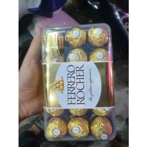 Sô cô la Ferrero Rocher 30 Viên Hộp 375g nhập khẩu Italia