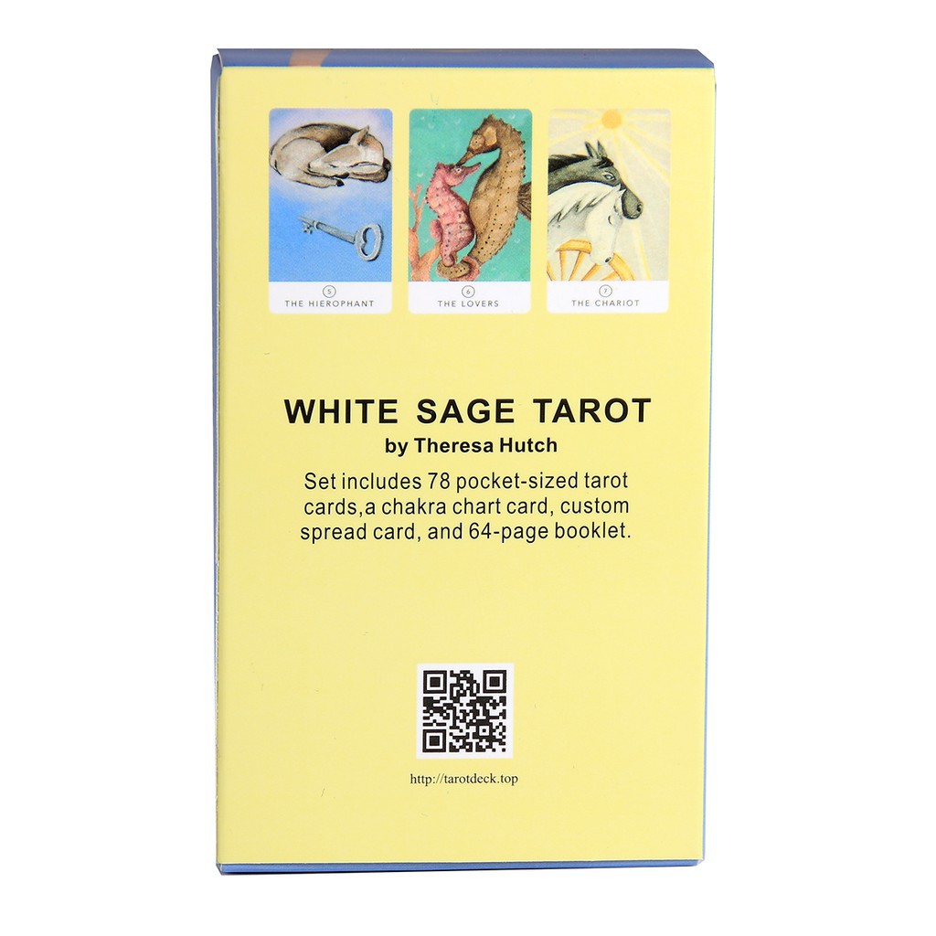 Bài Tarot White Sage Tarot 78 Lá Bài Tặng Hướng Dẫn Tiếng Anh Và Đá Thanh Tẩy