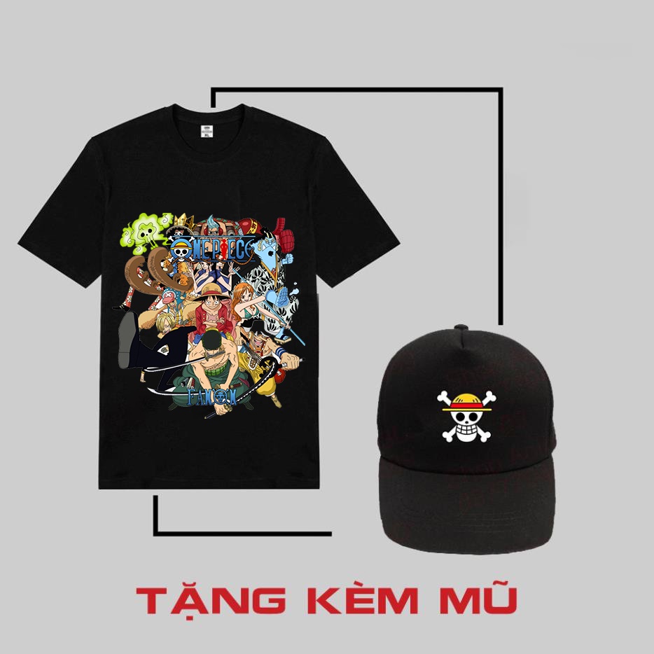 Áo Luffy OP 💥 BST Áo thun ONE PIECE Sasuke NAruto Itacho + KT Uchiha HOT tặng kèm mũ 💘 | BigBuy360 - bigbuy360.vn