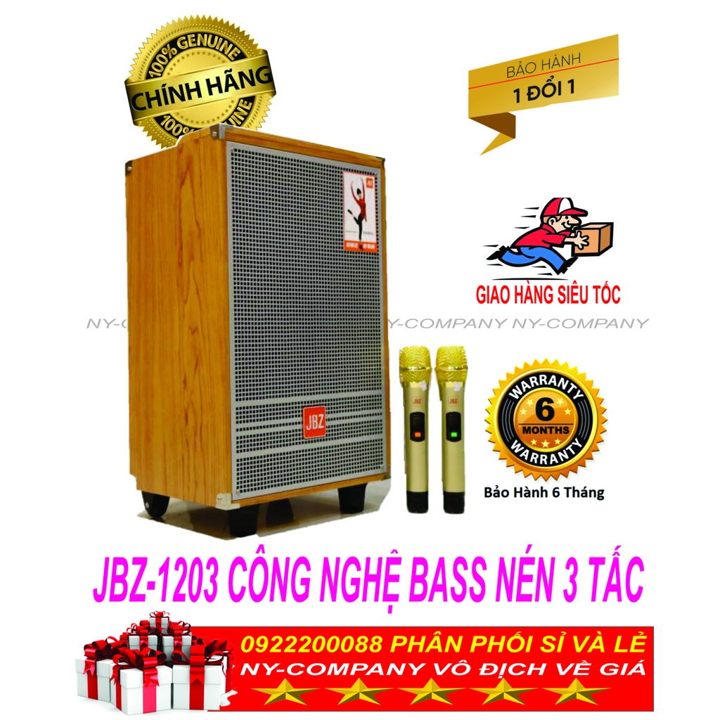 Loa kéo di động karaoke bluetooth JBZ 1203 NY-COMPANY