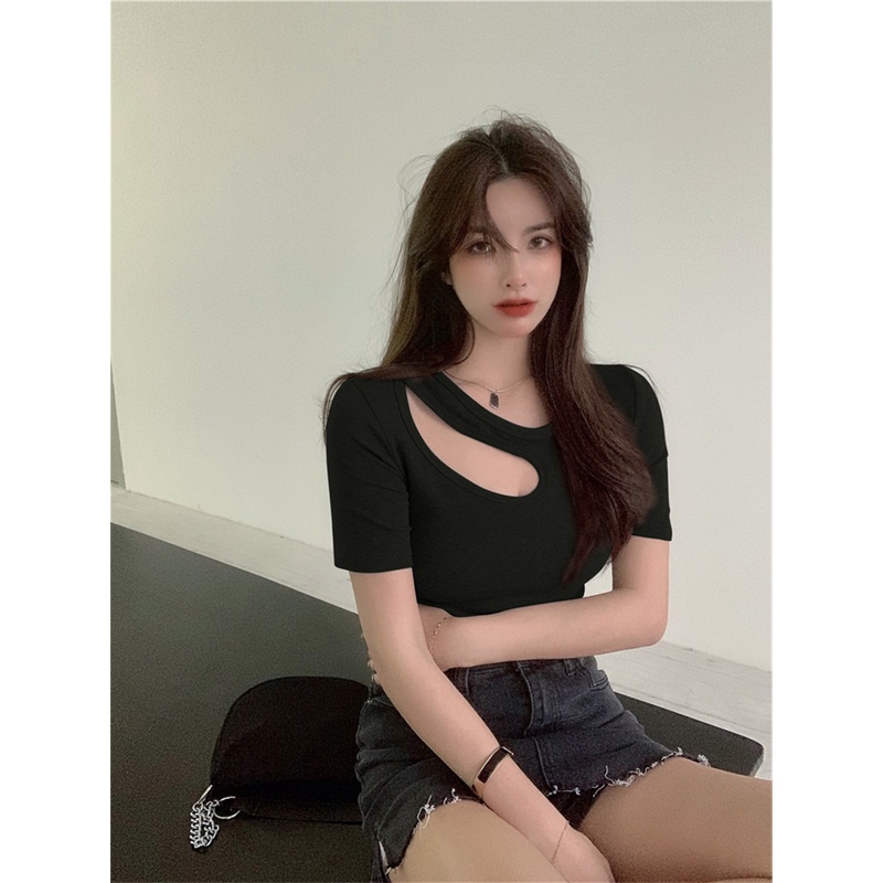 NRVP Áo Thun Mỏng Tay Ngắn Phong Cách Hàn Quốc Mới Mùa Hè 2022 Dành Cho Nữ