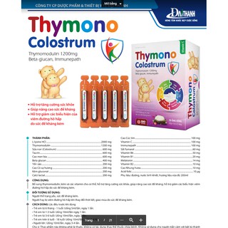 TĂNG cường hệ miễn dịch Thymono colostrum