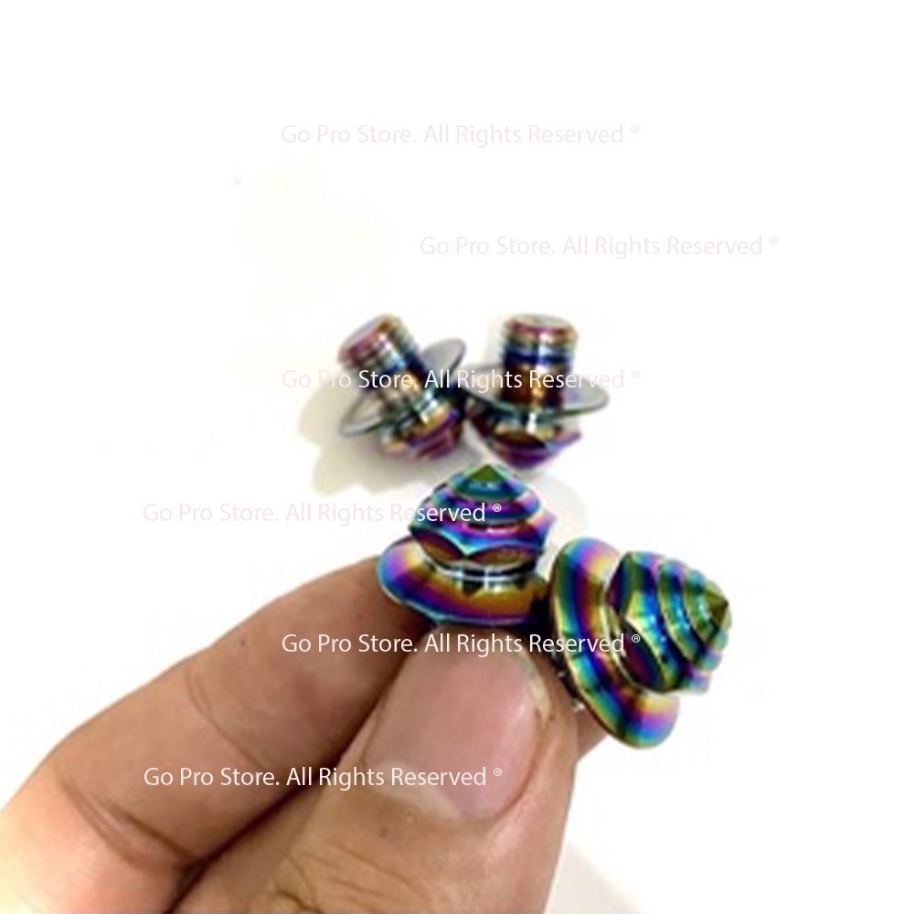 01 Ốc Chân Gương TITAN 7 MÀU Chân 10 Ly G1367