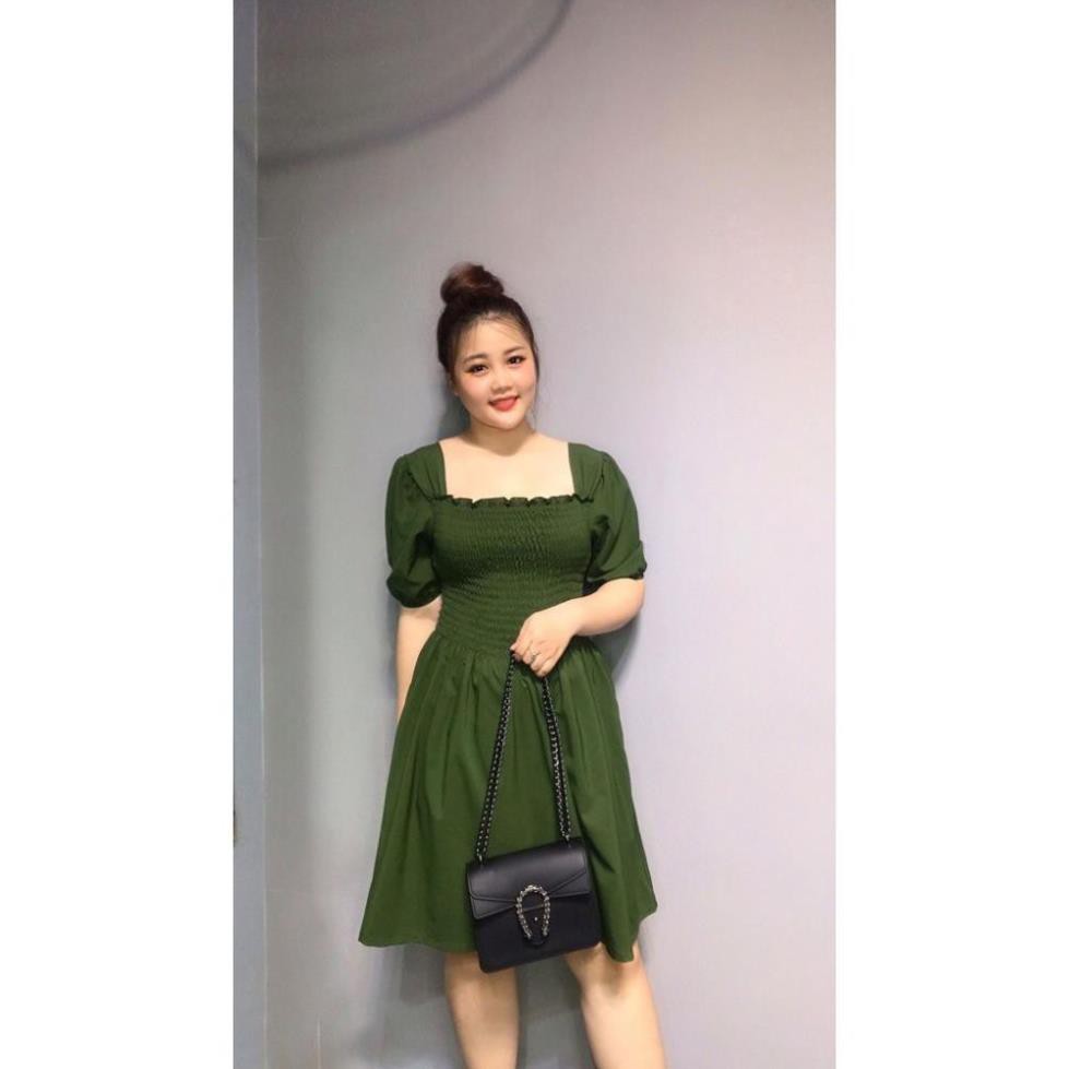 Đầm Nhúng Bigsize Kèm Áo Sơ Mi Kiểu Dành Cho Các Nàng Mập Size 55-90KG