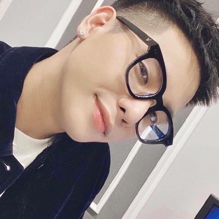 Kính giả cận chữ V phong cách Hàn Quốc mắt kính không độ chống ánh sáng xanh đẹp giá rẻ HANASO 047