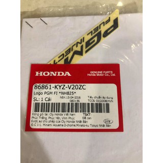 TEM LOGO PGM HONDA CHÍNH HÃNG