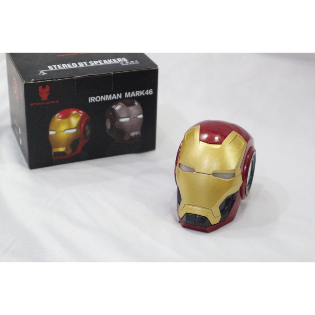 Loa Nghe Nhạc Bluetooth Iron Man Công Nghệ 5.0 Âm Thanh Vòm 6D Dùng Cho Điện Thoại Máy Tính Laptop, Loa trang trí Decor